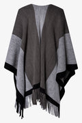 Stripe Shawl Grey (1)