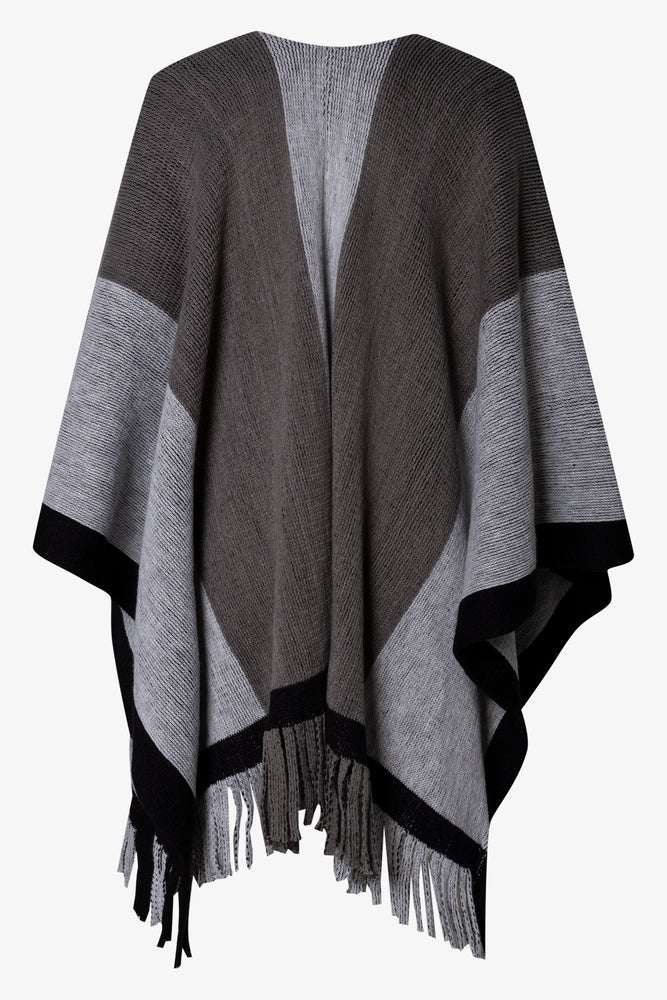 Stripe Shawl Grey (1)