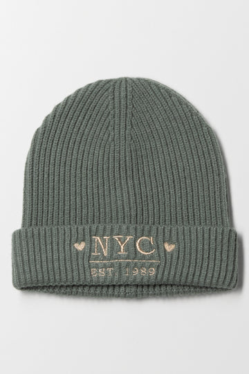NYC Beanie Green