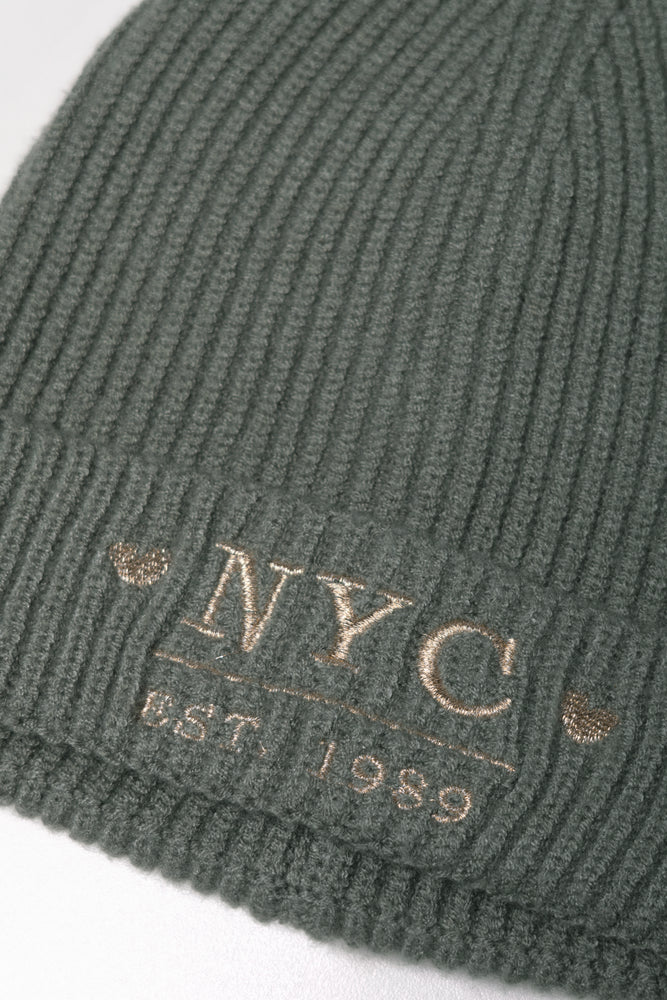 NYC Beanie Green