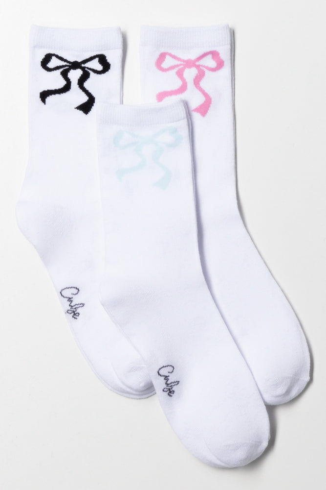 3 Pack Anklet Socks White