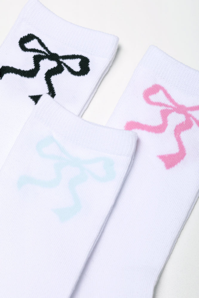 3 Pack Anklet Socks White