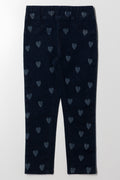Heart Jeggings Dark Blue