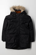 Hooded Parka Jacket Black