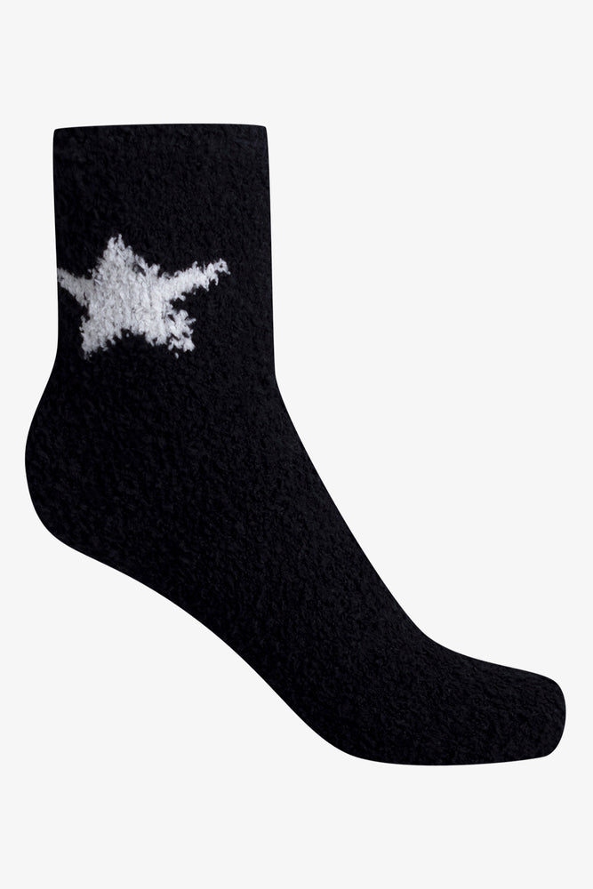 2 Pack Chunky Socks Black & Cream (2)