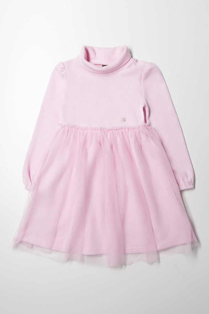 Turtleneck Dress Pink