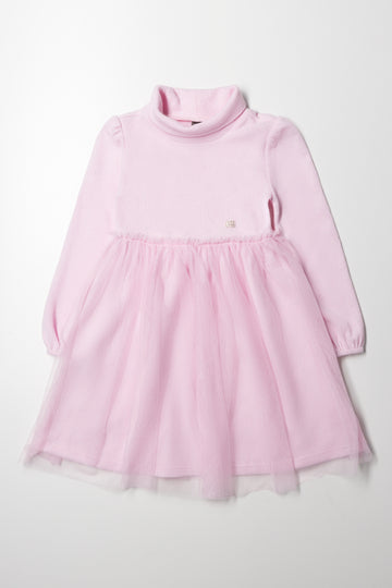 Turtleneck Dress Pink