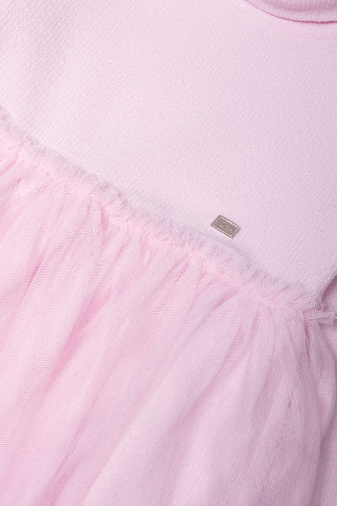 Turtleneck Dress Pink (1)