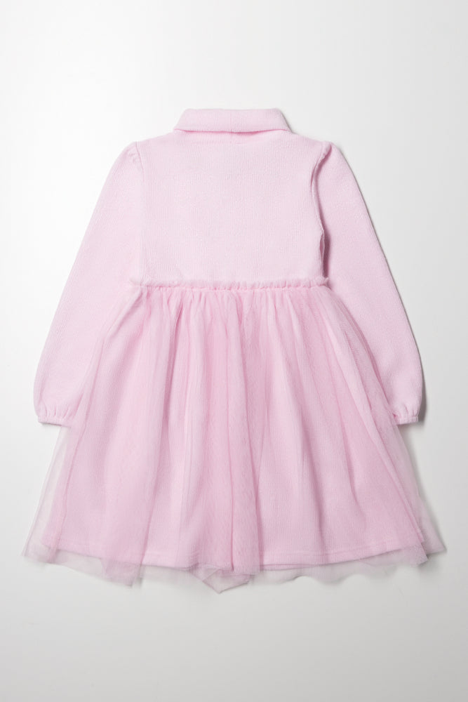 Turtleneck Dress Pink (2)