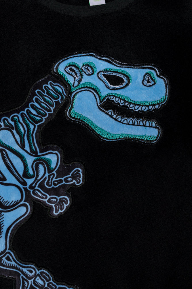 Dino Long Sleeve Pyjamas Black (1)