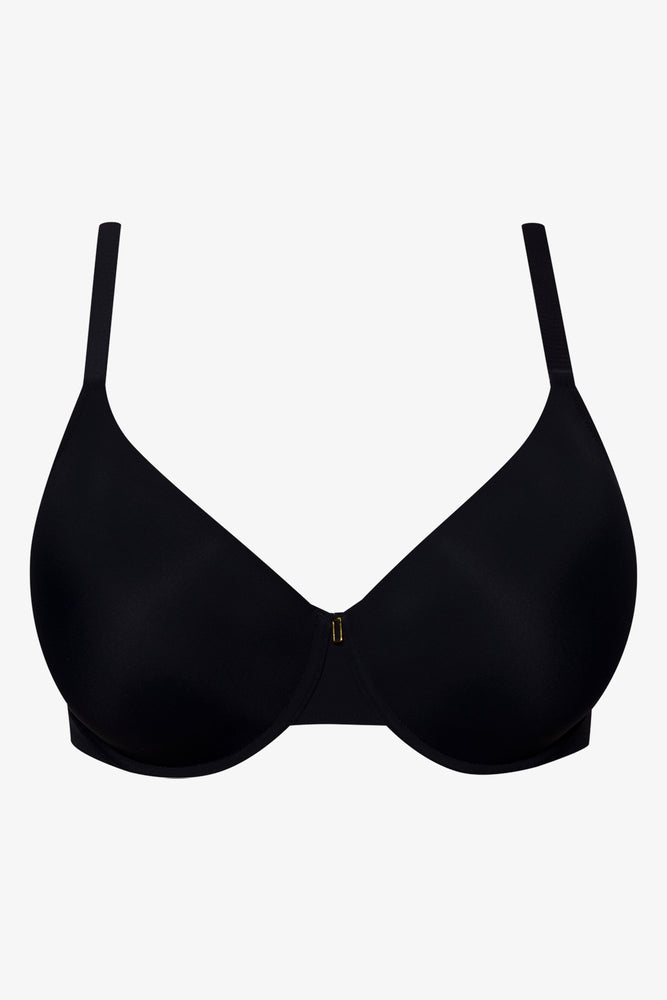 Plus Size 2 Pack T-Shirt Bras Black (1)