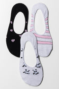 3 Pack Secret Socks Grey And Black