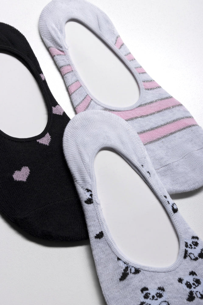 3 Pack Secret Socks Grey And Black (1)
