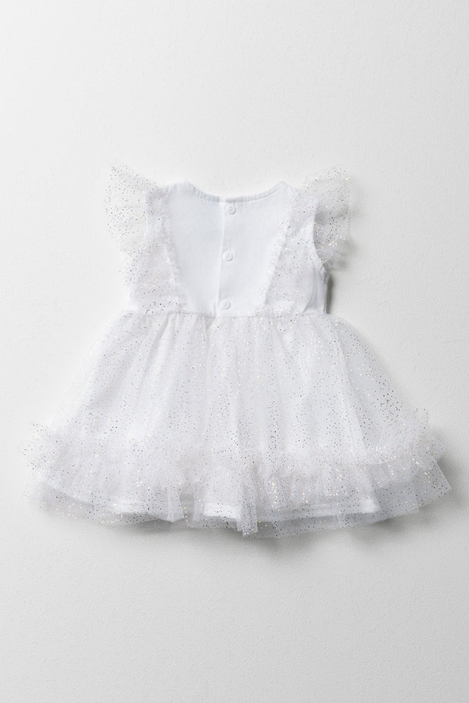 Flare Party Dress White (2)