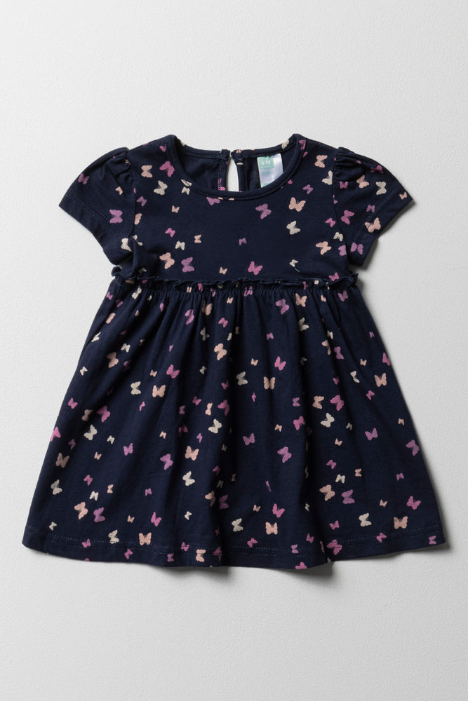 Butterfly Dress Navy