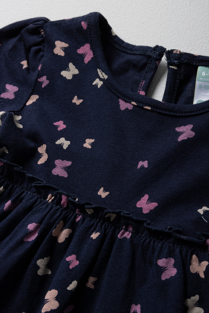 Butterfly Dress Navy
