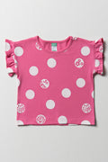 T-Shirt With Frills Pink