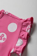 T-Shirt With Frills Pink (1)
