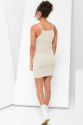 Racerback Seamless Bodycon Dress Natural (2)