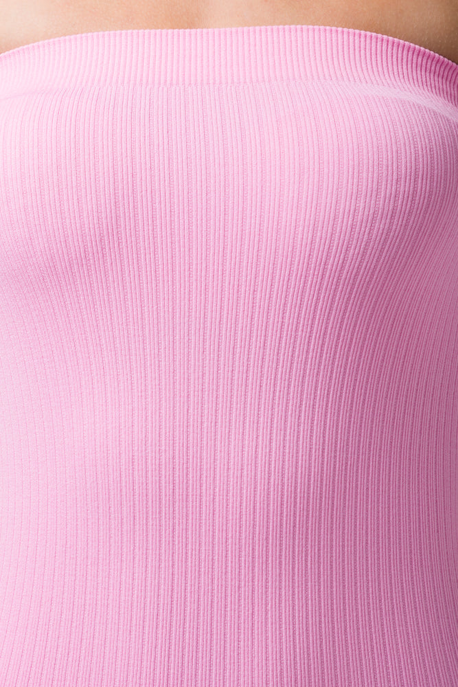 Seamless Midi Bandeau Skirt Pink (3)