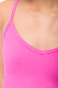 Seamless Strappy Bodycon Dress Pink (3)