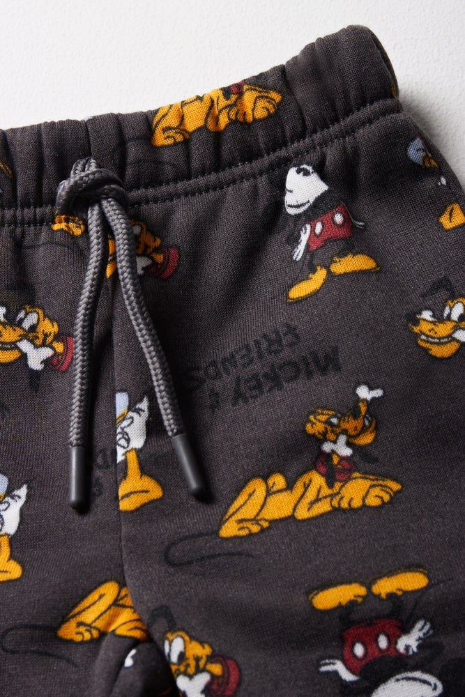 Mickey Mouse Track Pants Charcoal (1)