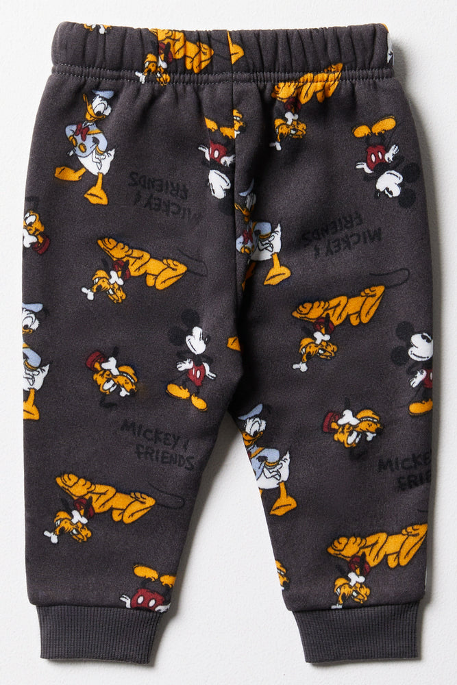 Mickey Mouse Track Pants Charcoal (2)