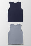 Superman 2 Pack Vests Grey And Red (3)