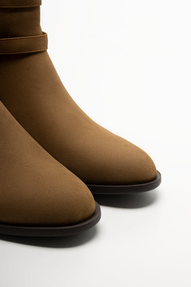 Double Buckle Boots Natural (2)