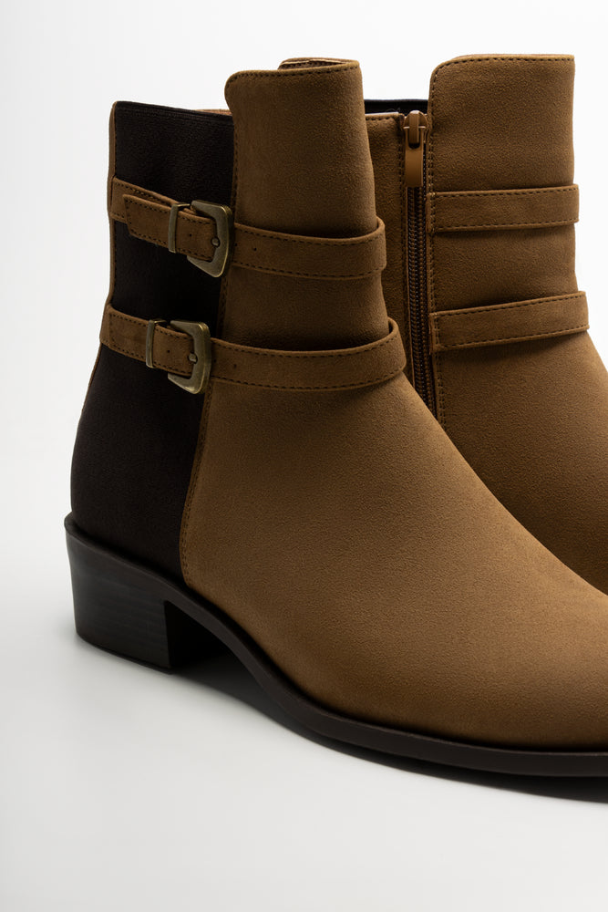 Double Buckle Boots Natural (3)