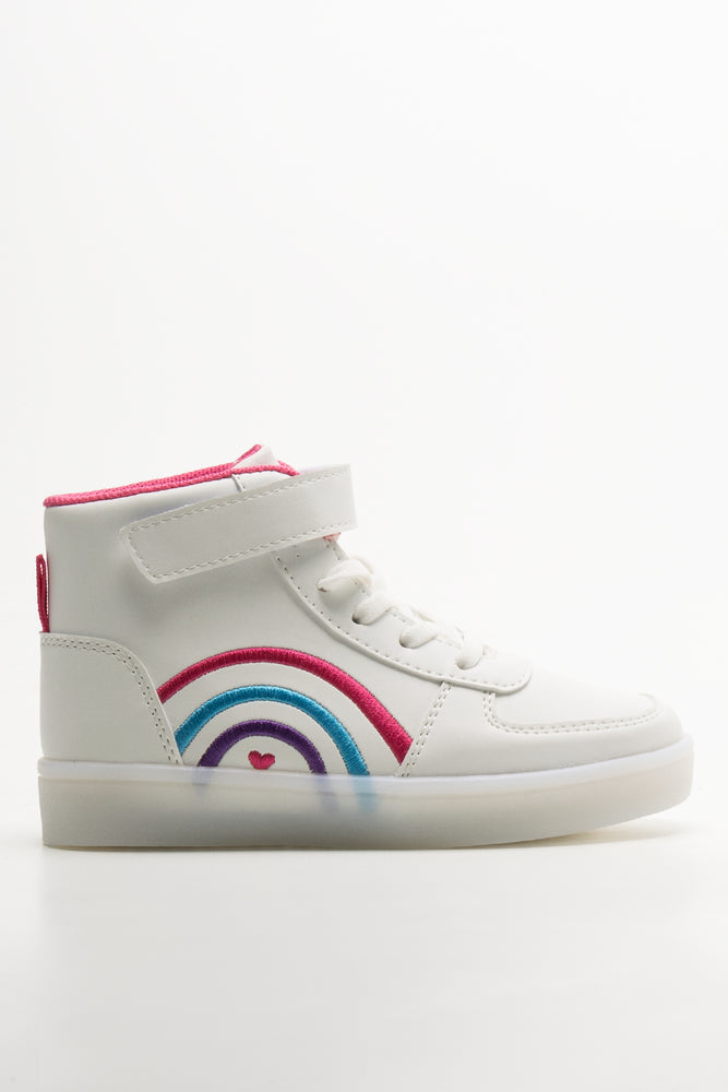 Rainbow High Top Sneakers White