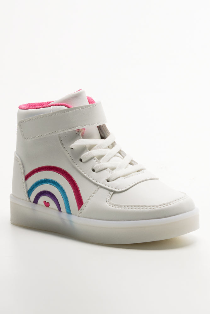 Rainbow High Top Sneakers White