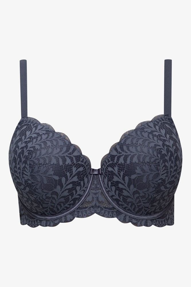 2 Pack Balconette Bras Blue & Grey (2)