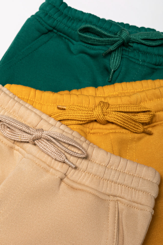 3 Pack Trackpants Green, Yellow And Natural (1)