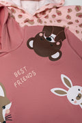 2 Pack Best Friends Hoodies Pink (1)