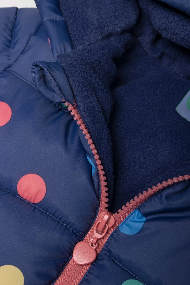 Spot Puffer Jacket Navy (1)