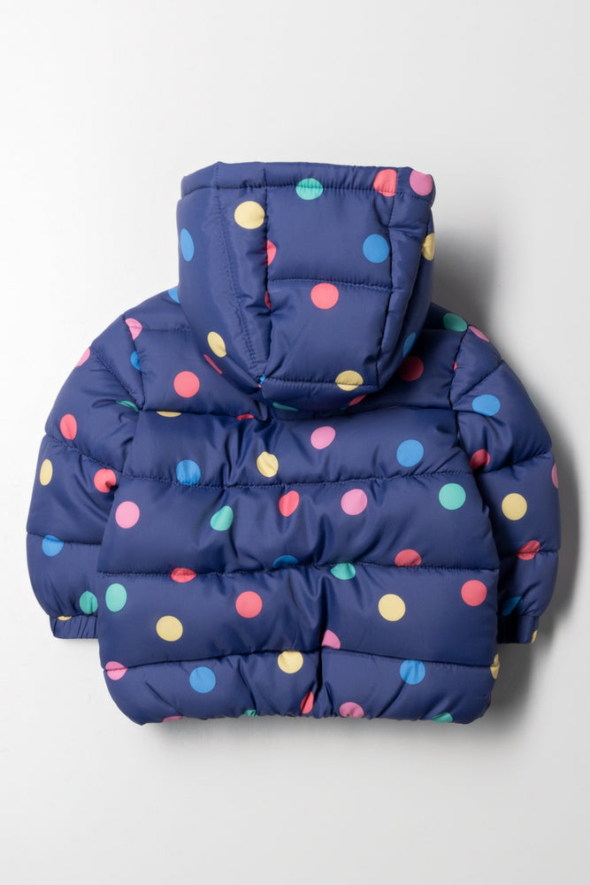 Spot Puffer Jacket Navy (3)