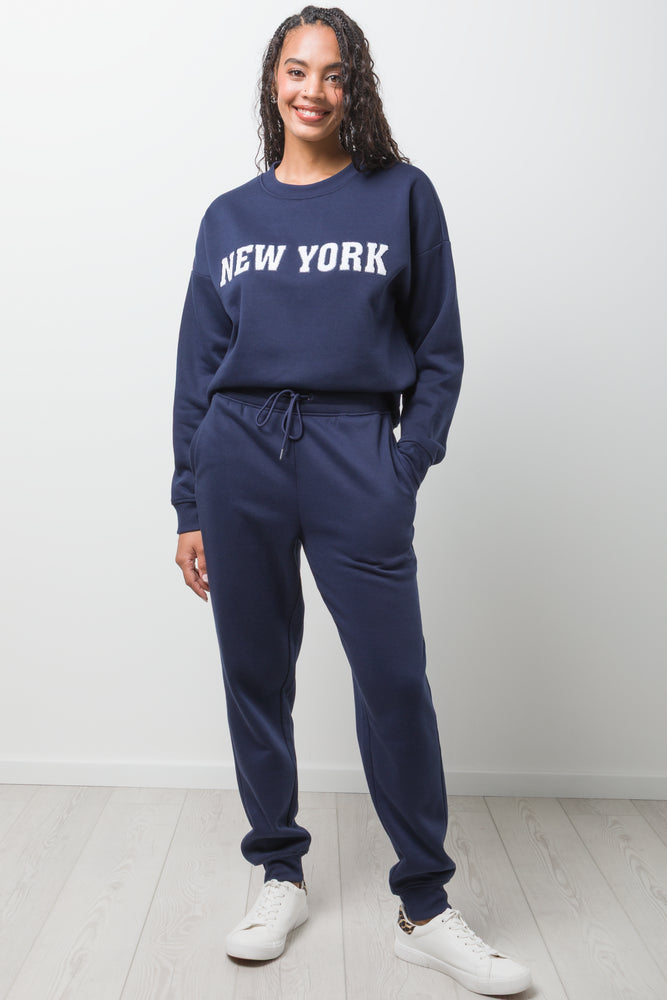 Fleece Joggers Blue