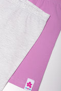 2 Pack Cropped Leggings Lilac And Grey (1)