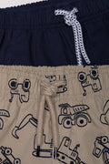 2 Pack Shorts Navy And Natural (1)