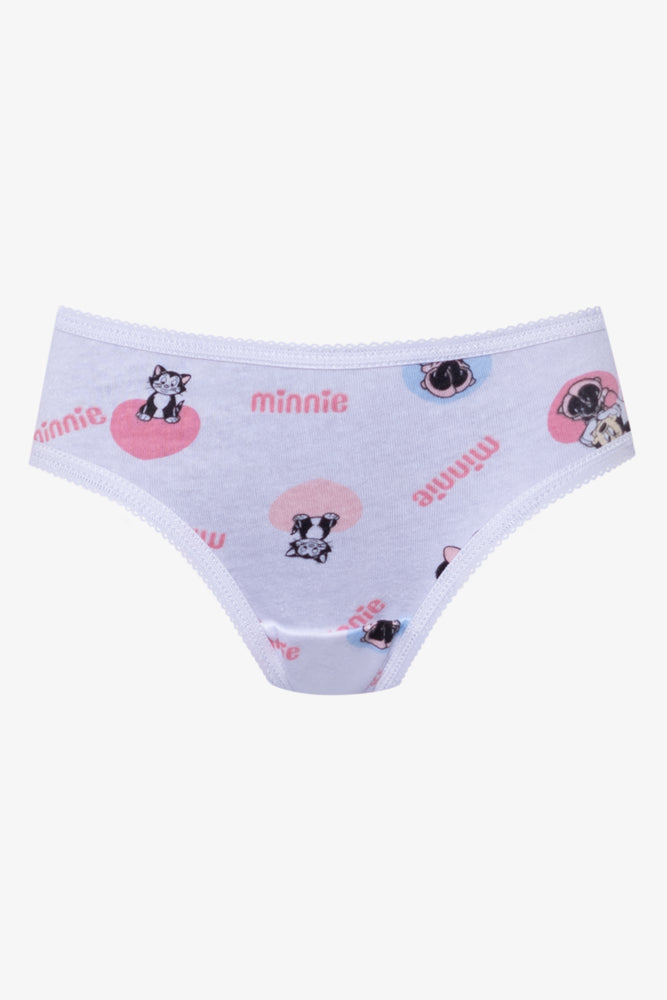 Minnie Mouse 3 Pack Bikini Panties White, Pink And Blue (1)