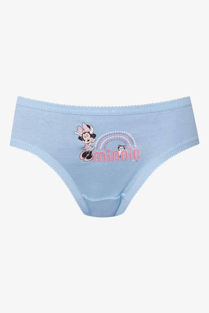 Minnie Mouse 3 Pack Bikini Panties White, Pink And Blue (3)
