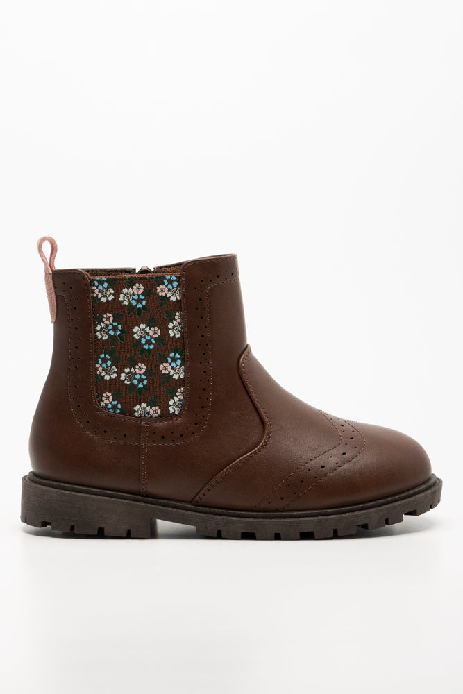 Ditsy Chelsea Boots Tan