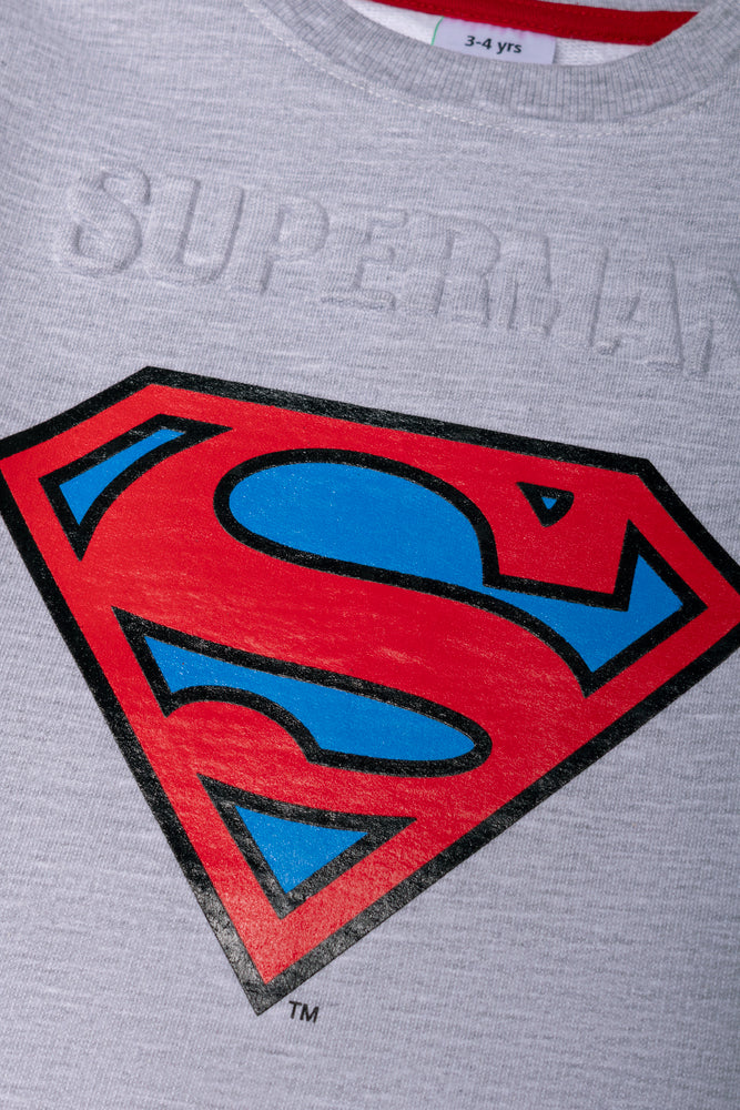 Superman Crew Neck Tracktop Grey (1)