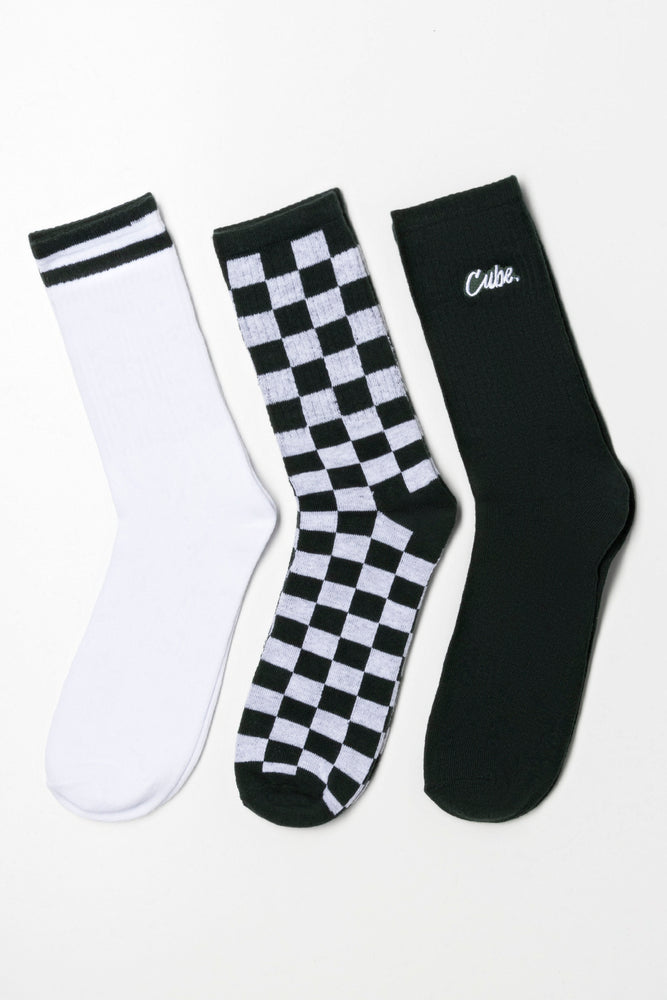 3 Pack Socks Dark Green