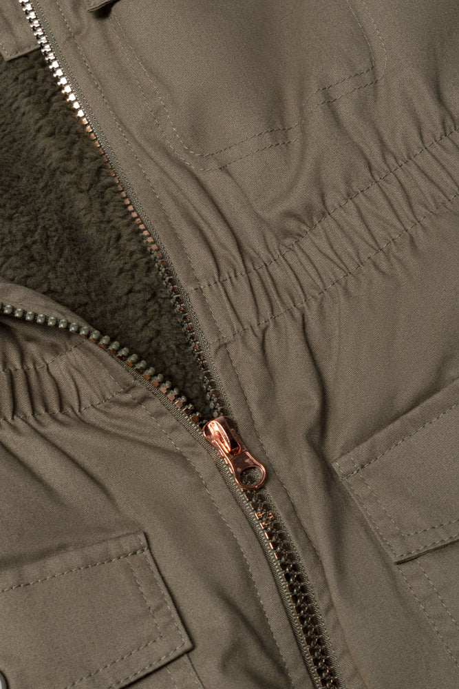 Hooded Parka Jacket Green