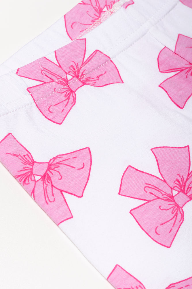3 Pack Bow Cycle Shorts Black And Pink