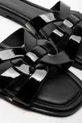 Knot Mule Sandals Black (2)
