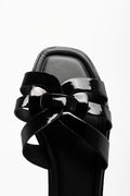 Knot Mule Sandals Black (4)