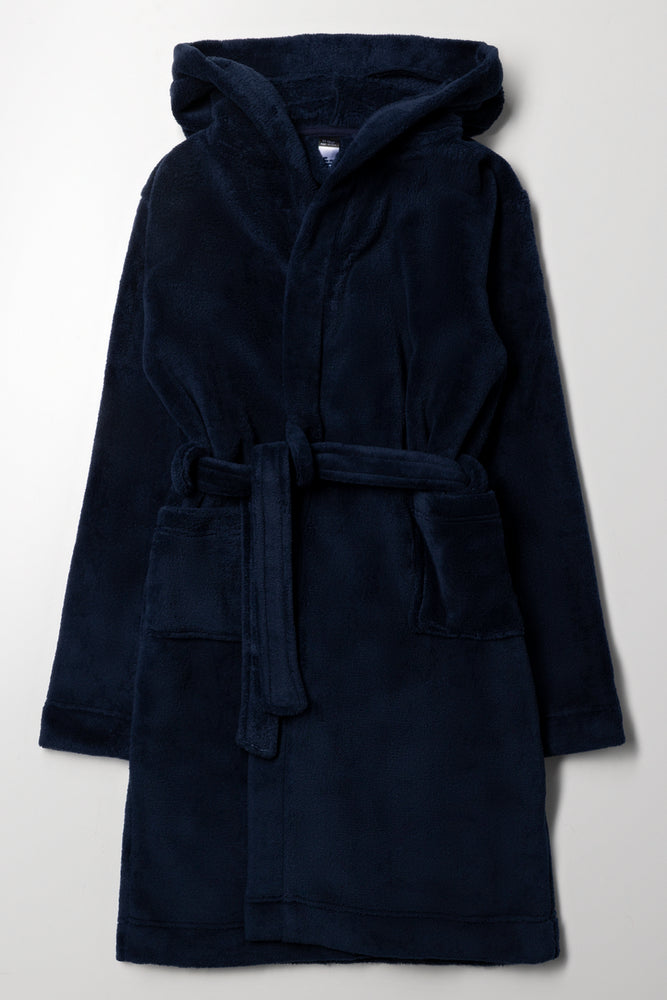 Fleece Gown Navy